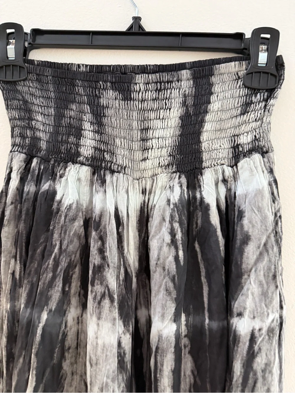 STYLEPARK1 Tie-Dye Tunic Top and Wide Leg Smocked Waist Pants One Size